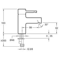 Смеситель для раковины Jacob Delafon Cuff Хром арт-E98298-CP — фото 4, Смесители для раковины