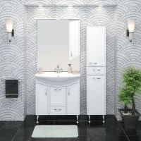 Тумба под раковину Runo Севилья 85 00000000597 Белая — фото 2, Тумбы под раковину