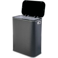 Товар: Корзина для белья Geralis PBH-Bb Punto Черная, кант Хром, стандартная - фото 2 Корзина для белья Geralis PBH-Bb Punto Черная, кант Хром, стандартная — фото 2, Корзины для белья