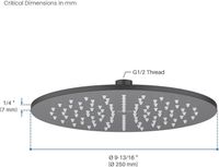 Верхний душ Aquatek Черный матовый арт-AQ2077MB — фото 6, Верхние души