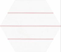 Керамогранит Codicer Porto Hex Savona Pink 58370 22х25 см — фото 1, Керамогранит