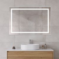 Товар: Зеркало BelBagno Kraft 120 SPC-KRAFT-1200-800-SENS-AL с подсветкой Сатин с сенсорным выключателем - фото 5 Зеркало BelBagno Kraft 120 SPC-KRAFT-1200-800-SENS-AL с подсветкой Сатин с сенсорным выключателем — фото 5, Мебель для ванной