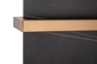 Электрический полотенцесушитель Black&White Universe 432x810 38900 Коричневый с золотом — фото 3, Электрические полотенцесушители