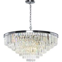 Люстра Maytoni Neoclassic Revero MOD085PL-16CH Прозрачная Хром — фото 1, Люстры