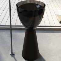 Раковина Abber Kristall 45 AT2703Onyx-Black Черная глянцевая Черная матовая — фото 1, Раковины