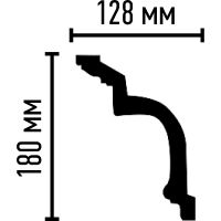 Товар: Карниз Decomaster 95097 2400x180x128 мм - фото 2 Карниз Decomaster 95097 2400x180x128 мм — фото 2, Карнизы