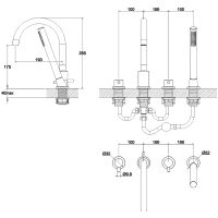 Товар: Смеситель на борт ванны Whitecross Y black Y1232BL Черный матовый - фото 3 Смеситель на борт ванны Whitecross Y black Y1232BL Черный матовый — фото 3, Смесители