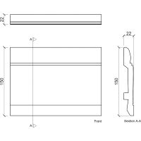 Плинтус Европласт 1.53.102 2000x150x22 мм — фото 3, Плинтуса напольные