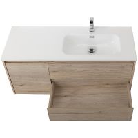 Тумба под раковину BelBagno Kraft 100 R KRAFT-1000-2C-1A-SO-RGB-R подвесная Rovere Galifax Bianco — фото 7, Тумбы под раковину