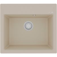 Кухонная мойка Lemark Hanka 570 9910014 Бежевая — фото 1, Кухонные мойки