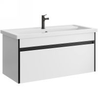 Тумба под раковину Aqwella Urban 100 URB0110W подвесная Белая — фото 1, Мебель для ванной