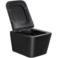 Унитаз Vincea Q-Line VT1-12MB подвесной Черный матовый с сиденьем Микролифт — фото 4, Подвесные унитазы