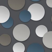 Обои Andrea Rossi Gallinara 54311-7 Винил на флизелине (1,06*10,05) Серый/Синий/Белый, Абстракция/Геометрия — фото 1, Обои для стен