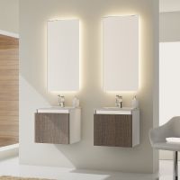 Тумба с раковиной SanVit Кубэ мини 50 kkubemini в цвете Ral подвесная Белый глянец — фото 4, Мебель для ванной