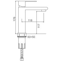 Смеситель для раковины Splenka S224.10.06 Черный матовый — фото 3, Смесители для раковины