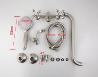 Смеситель для ванны Frap H19-5 F2619-5 универсальный Сатин — фото 6, Смеситель для ванны