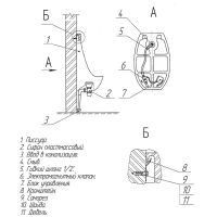 Писсуар Rosa Каскад 4620008196763 Белый с сенсором — фото 4, Писсуары