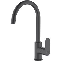 Смеситель для кухни Aquatek Оберон AQ1282MB Черный матовый — фото 1, Смесители для кухни