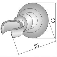 Держатель ручного душа Boheme Brillante 621 Хром — фото 2, Душевое оборудование. Душевая программа
