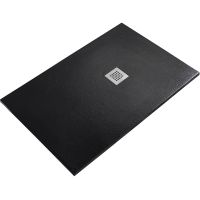 Душевой поддон из искусственного камня Starohome Solid 120х80 1237470 Black Matt — фото 1, Душевые поддоны