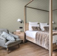 Обои LOYMINA Hygge Hg1 002 Флизелин (1*10,05) Бежевый, Геометрия — фото 2, Обои для стен