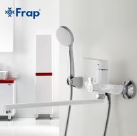 Товар: Смеситель для ванны Frap H31 F2231 универсальный Белый Хром - фото 3 Смеситель для ванны Frap H31 F2231 универсальный Белый Хром — фото 3, Смеситель для ванны