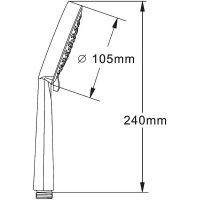 Товар: Ручной душ Orange S07HS Хром - фото 10 Ручной душ Orange S07HS Хром — фото 10, Душевое оборудование. Душевая программа