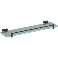 Стеклянная полка Schein Klimt 9272MB Черная матовая — фото 1, Полки для ванной и душа