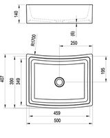 Раковина-чаша Ravak Formy 02 50 XJM01250000 Белая — фото 8, Раковины накладные