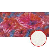 Фреска Ortograf Цветы 8017 Фактура флок FLK Флизелин (5,4*2,7) Красный/Синий, Абстракция/Цветы/Живопись — фото 1, Фрески