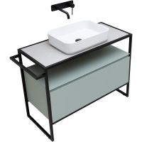 Тумба под раковину Allen Brau Priority 100 1.31003.PWM Папирус матовый — фото 7, Тумбы под раковину