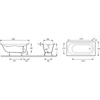 Товар: Чугунная ванна Jacob Delafon Soissons 150x70 E2941-00 Белая - фото 4 Чугунная ванна Jacob Delafon Soissons 150x70 E2941-00 Белая — фото 4, Чугунные ванны
