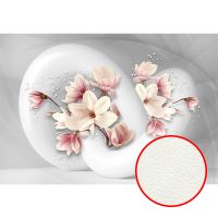 Товар: Фреска Ortograf 3D 6710 Фактура флок FLK Флизелин (3,9*2,7) Серый/Розовый, Цветы/Абстракция - фото 1 Фреска Ortograf 3D 6710 Фактура флок FLK Флизелин (3,9*2,7) Серый/Розовый, Цветы/Абстракция — фото 1, Фрески