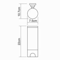 Диспенсер для ватных дисков WasserKRAFT K-1079 Хром — фото 3, Органайзеры для ватных дисков