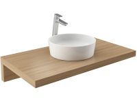 Раковина-чаша Ravak Moon 1 40 XJN01300000 Белая — фото 5, Раковины накладные