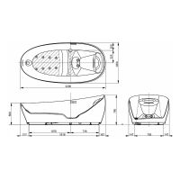 Товар: Ванна из искусственного камня Toto Neorest PJYD2200PWEE#GW 220х105 с гидромассажем - фото 17 Ванна из искусственного камня Toto Neorest PJYD2200PWEE#GW 220х105 с гидромассажем — фото 17, Ванны из искусственного камня