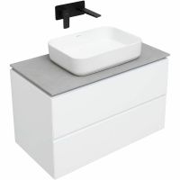 Товар: Тумба под раковину Allen Brau Infinity 85 1.21001.WM подвесная Белая матовая - фото 12 Тумба под раковину Allen Brau Infinity 85 1.21001.WM подвесная Белая матовая — фото 12, Мебель для ванной