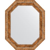 Зеркало Evoform Octagon 60x75 BY 7154 в багетной раме - Виньетка античная бронза 85 мм — фото 1, Мебель для ванной