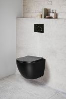 Унитаз Vincea Globo VT1-14SMB подвесной Черный матовый с сиденьем Микролифт — фото 6, Подвесные унитазы