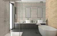 Керамическая плитка Creto Naomi Rock Line Graphite NRL_P0009 настенная 30х60 см — фото 2, Керамическая плитка