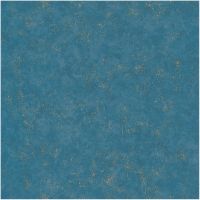 Обои Caselio Beton 101496020 Винил на флизелине (0,53*10,05) Синий/Золото, Штукатурка — фото 1, Обои для стен