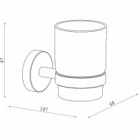 Стакан для зубных щеток Damixa Scandi Pro HASP34300 Хром — фото 2, Мыльницы