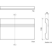 Плинтус Европласт 1.53.103 2000x110x15 мм — фото 2, Плинтуса напольные