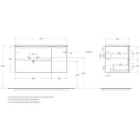 Тумба под раковину BelBagno Etna 100 L ETNA-1000-2C-1A-SO-RN-L подвесная Rovere Nature — фото 12, Тумбы под раковину