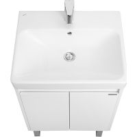 Тумба под раковину Aquaton Сканди Doors 55 1A278801SD010 Белая — фото 2, Тумбы под раковину