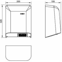 Товар: Сушилка для рук Nofer Fuga 01851.N Черная матовая - фото 2 Сушилка для рук Nofer Fuga 01851.N Черная матовая — фото 2, Сушилки для рук