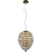 Подвесной светильник Crystal Lux Charme SP6 Gold Transparent Прозрачный Золото — фото 1, Подвесные светильники