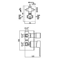 Товар: Смеситель для душа Webert Pegaso PE880601010 Золото - фото 2 Смеситель для душа Webert Pegaso PE880601010 Золото — фото 2, Смеситель для душа