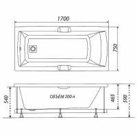 Акриловая ванна Triton Алекса 170x75 Щ0000049164 без гидромассажа — фото 7, Ванны