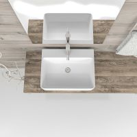 Раковина Esbano Circon 52 ESRNCIRC52W Белая — фото 4, Раковины накладные